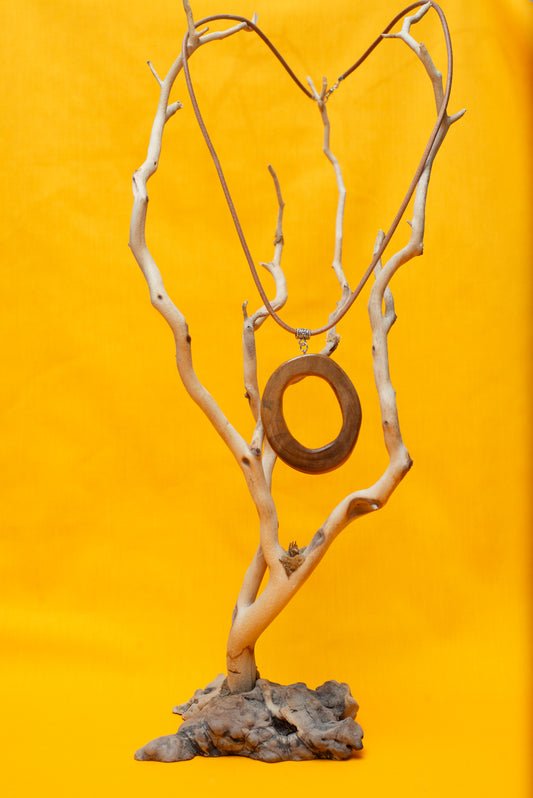 Ouroboros Driftwood pendant